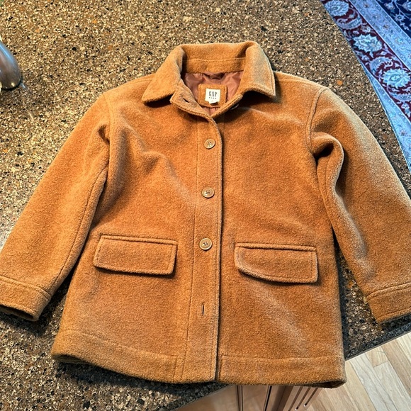 GAP KIDS size M, caramel colored, boucle jacket - Picture 5 of 10
